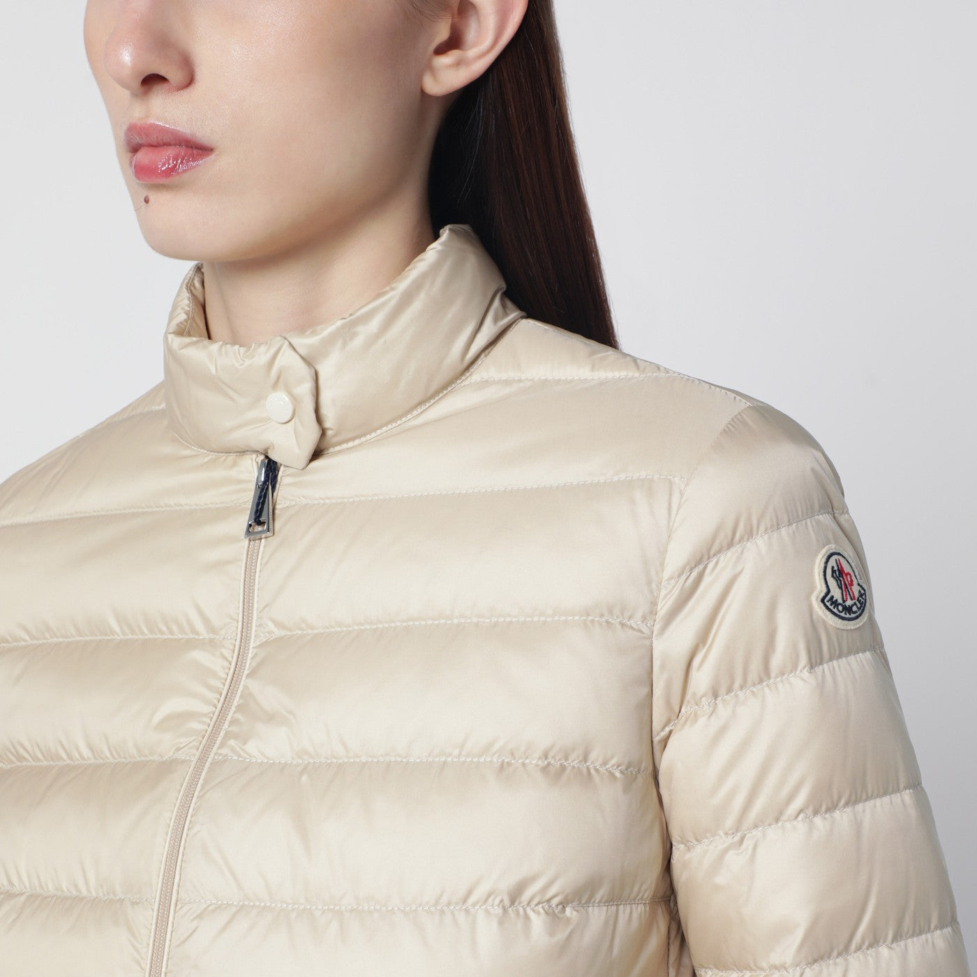 Lans kurze Daunenjacke hellbeige