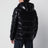 Black Maya down jacket in nylon laqué
