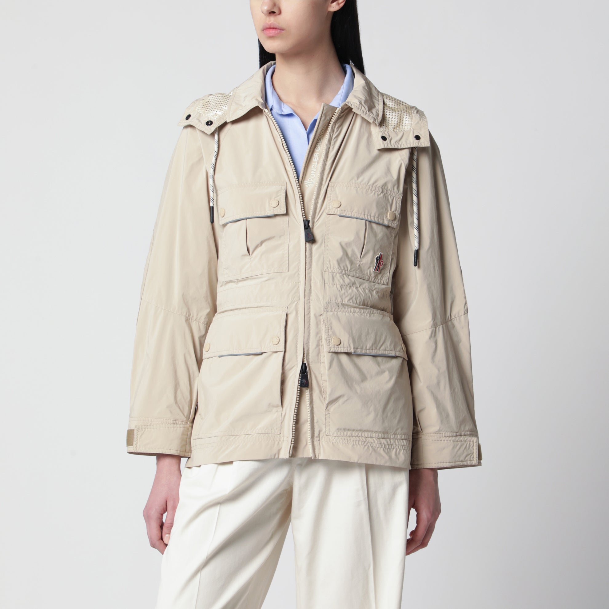 Giacca Nimba beige chiara con coulisse