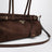 Borsa a mano Bonnie medium in pelle scamosciata moro