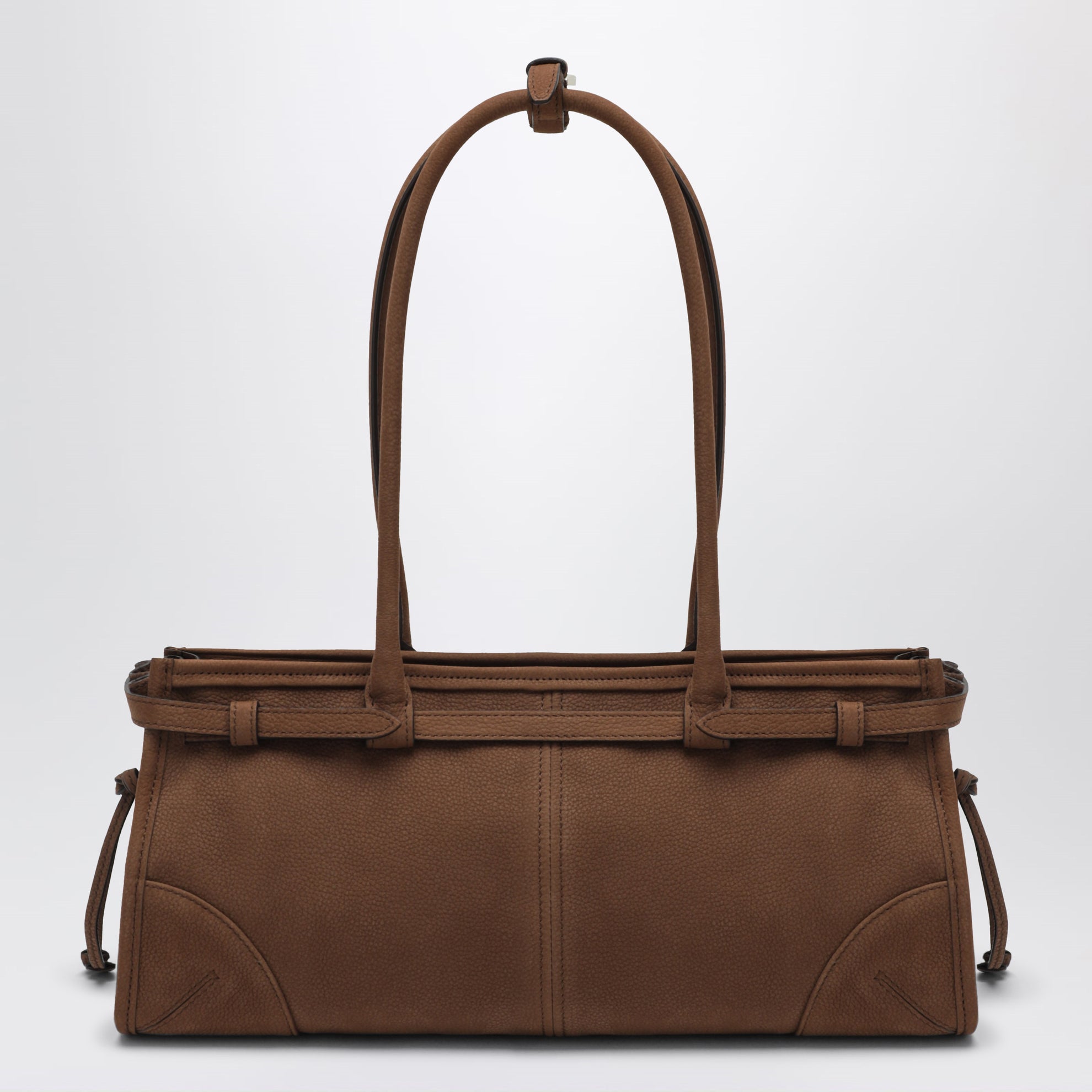 Handbag Bonnie medium in cacao nubuck leather
