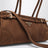 Handbag Bonnie medium in cacao nubuck leather