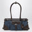 Bonnie medium handbag in blue denim and leather