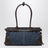 Borsa a mano Bonnie medium in denim e pelle blu/caffè