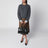 Large Bonnie top-handle bag in black calf leather