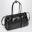 Large Bonnie top-handle bag in black calf leather