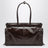 Bonnie large leather handbag in dark brown