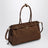 Große Prada Bonnie Tasche aus braunem Wildleder