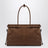 Große Prada Bonnie Tasche aus braunem Wildleder