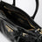 Borsa a mano Bonnie mini nera in pelle