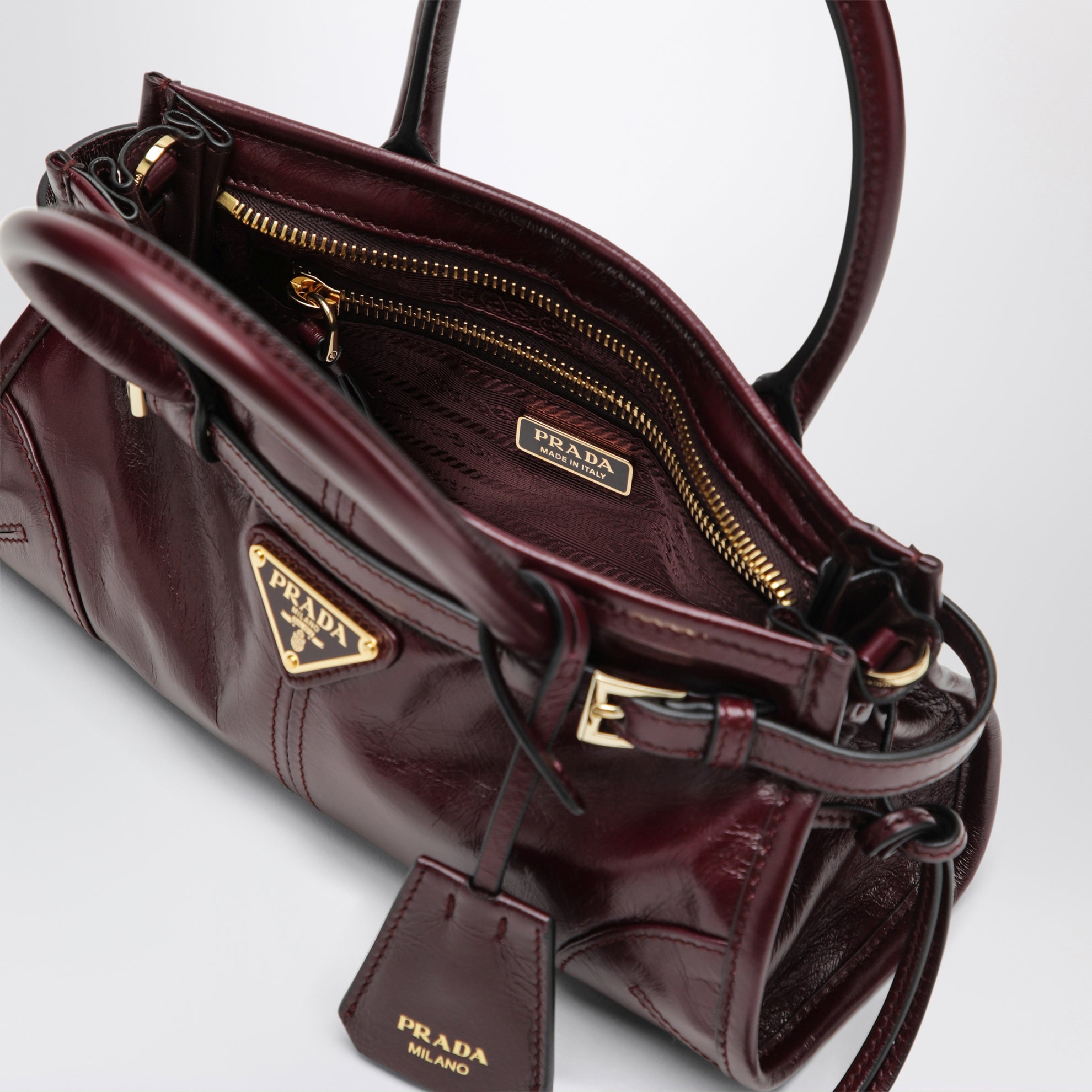 Bonnie Mini Bordeaux Leather Handbag