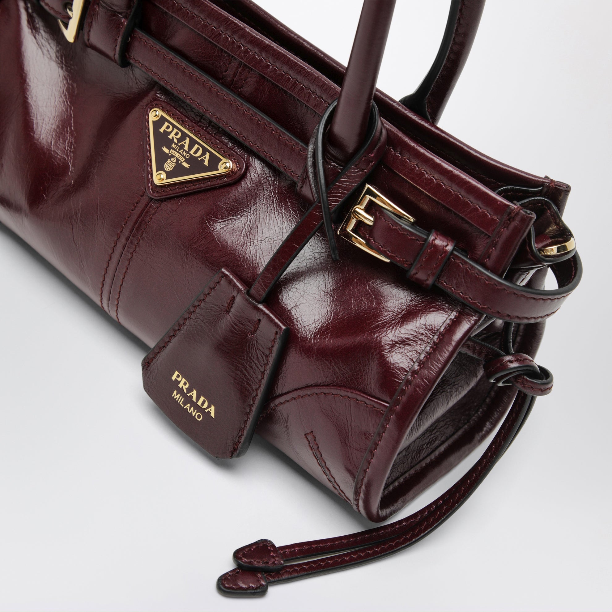 Bonnie Mini Bordeaux Leather Handbag