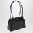 Passage medium bag in leather and black Re-Nylon