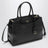 Schwarze Ledertasche