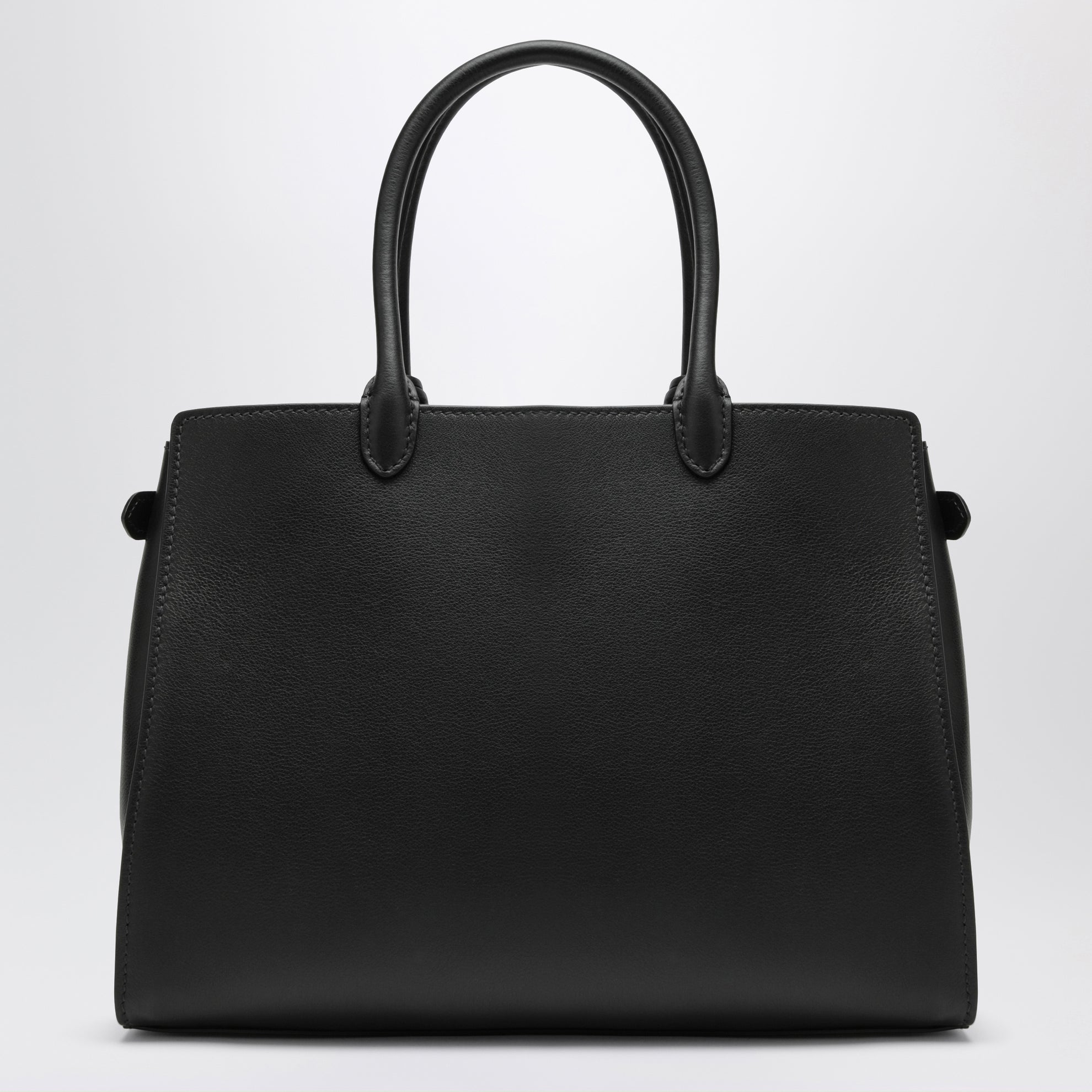 Schwarze Ledertasche