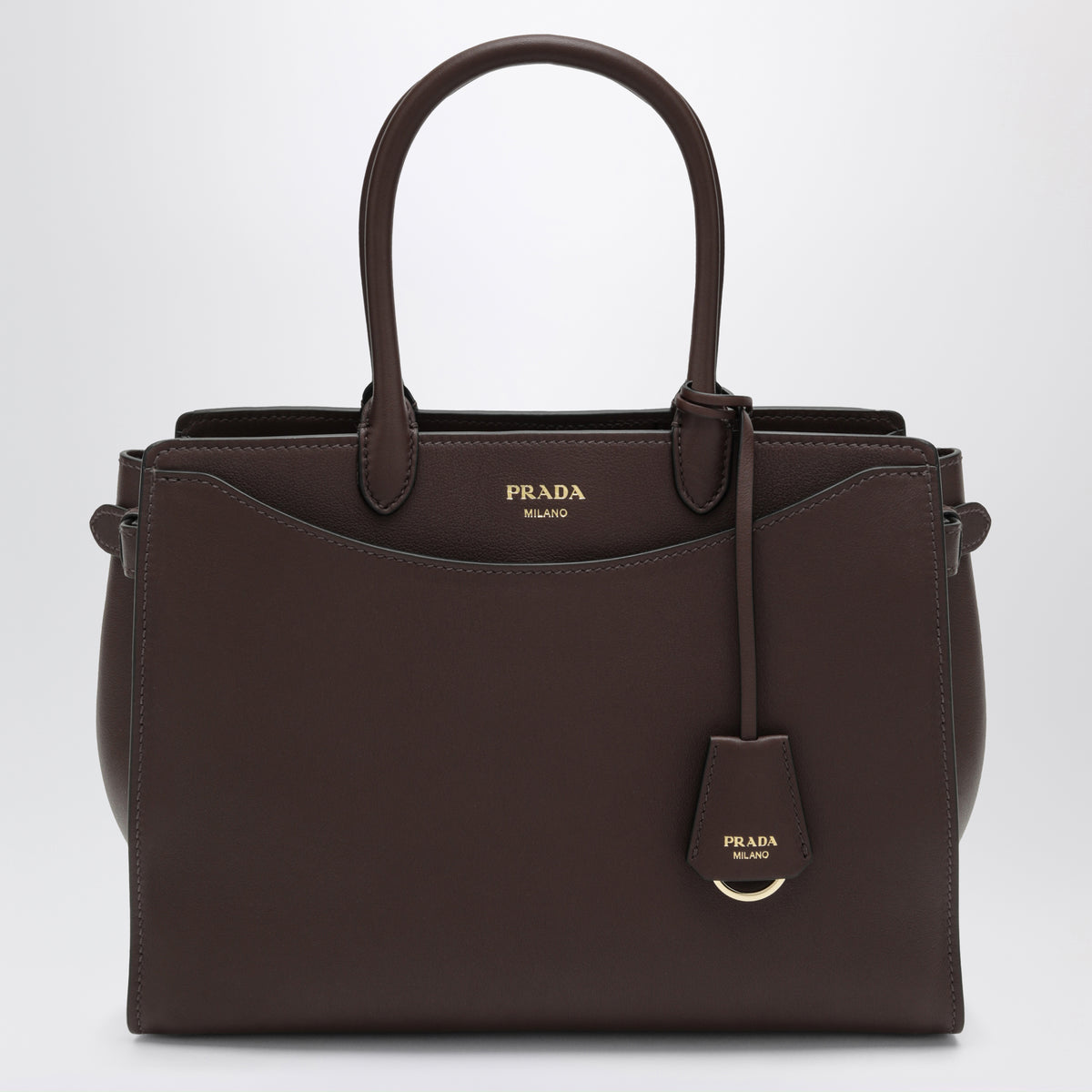 Grand sac à main Prada Prelude couleur Radica en cuir