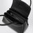 Borsa Passage medium in pelle e Re-Nylon nera