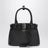 Small Buckle bag in black leather with belt detail