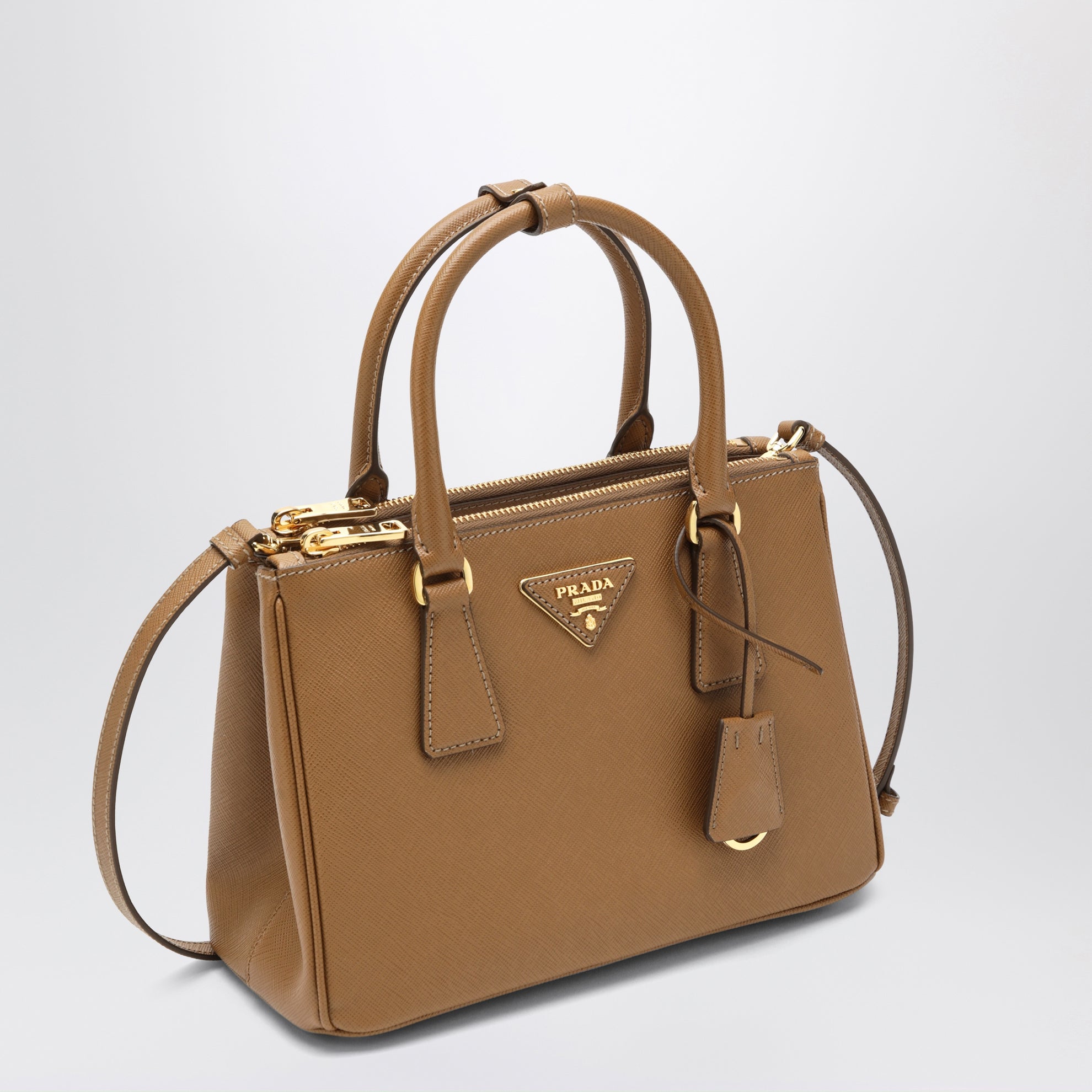 Small caramel-coloured Galleria bag