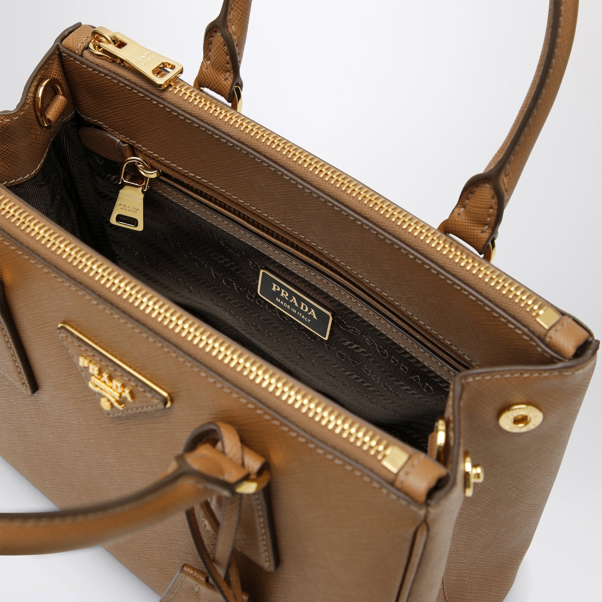 Small caramel-coloured Galleria bag