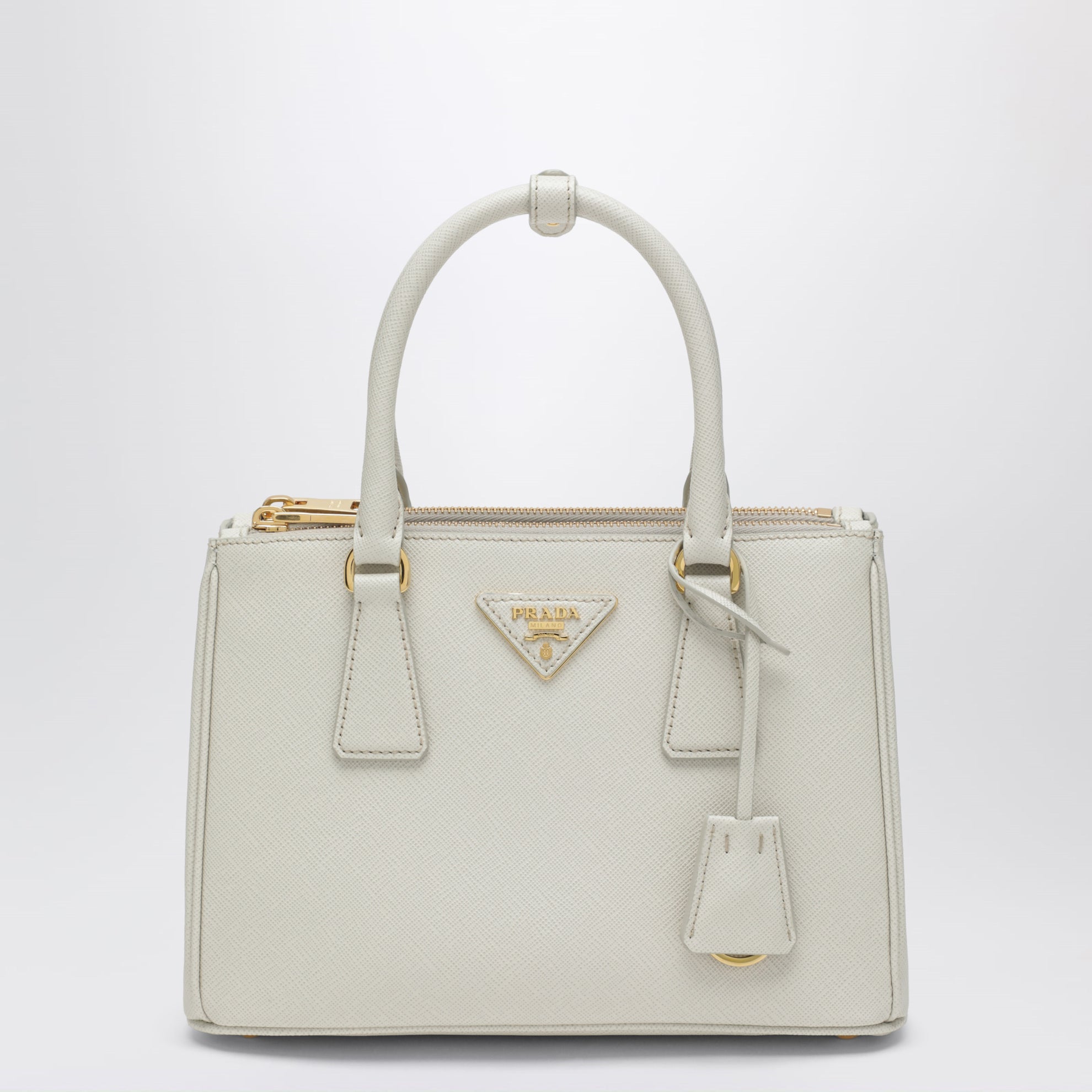 Borsa Galleria piccola color talco