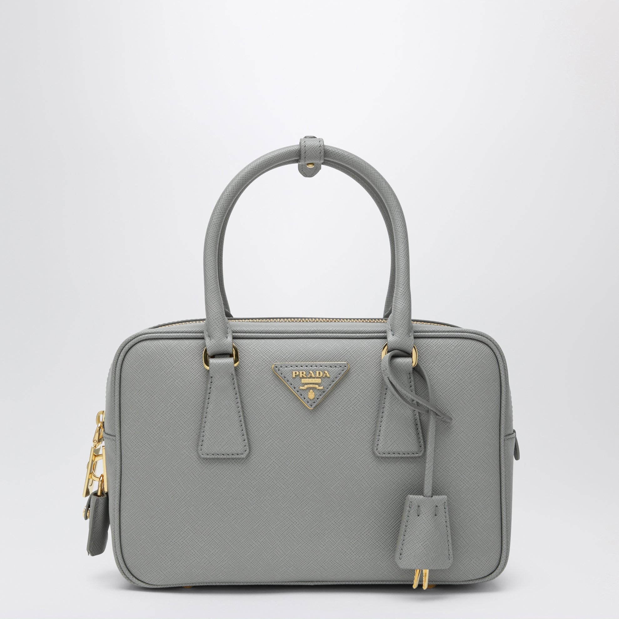 Top-handle bag in Nube Saffiano leather