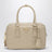 Beige Saffiano leather top-handle bag