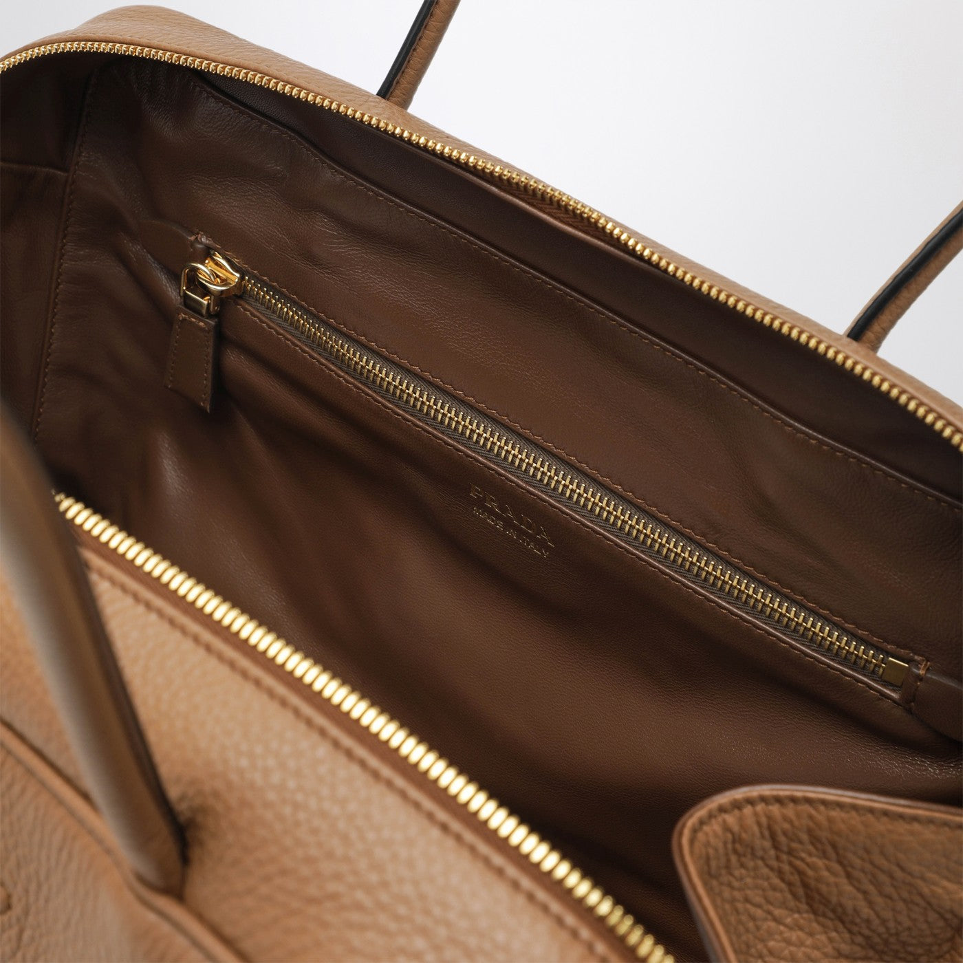 Large duffle bag in Caramel leather