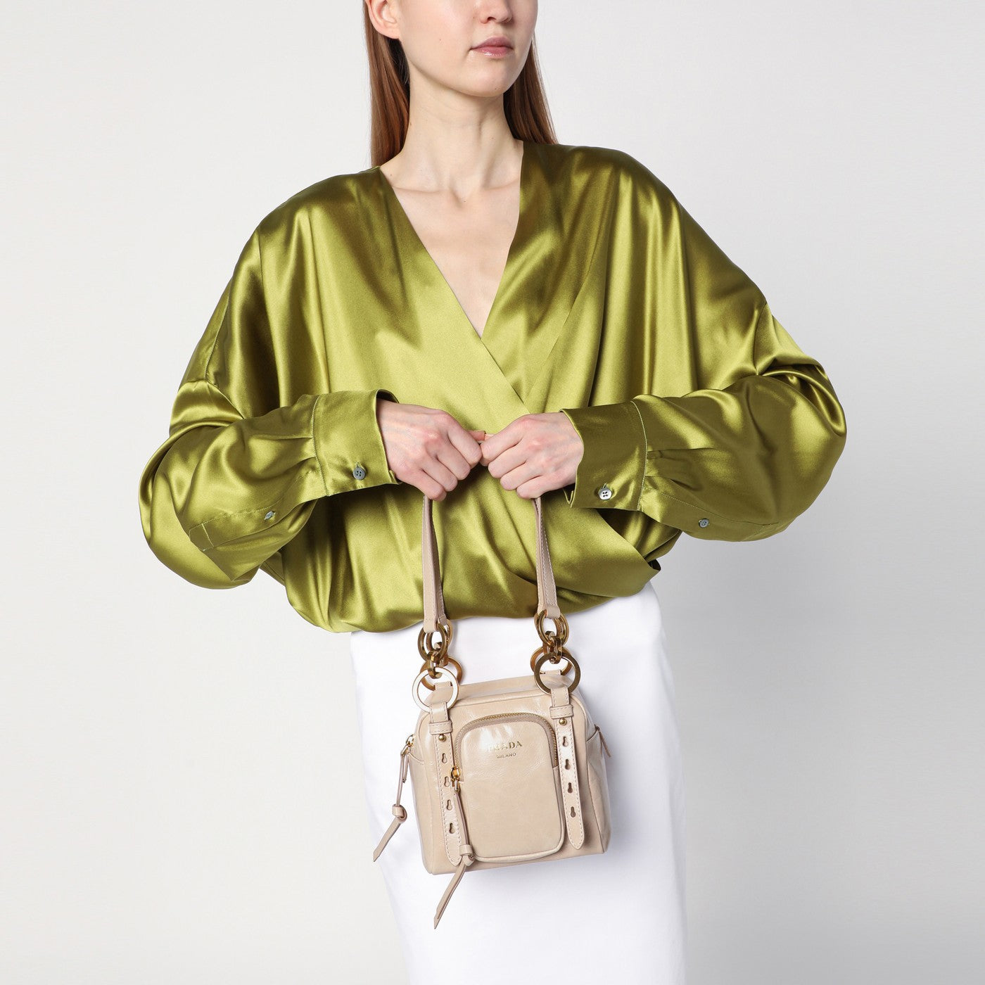 Bauletto mini Dangle rosa cipria
