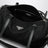 Borsa a spalla nera in Re-Nylon