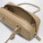 Borsa a spalla in pelle sabbia