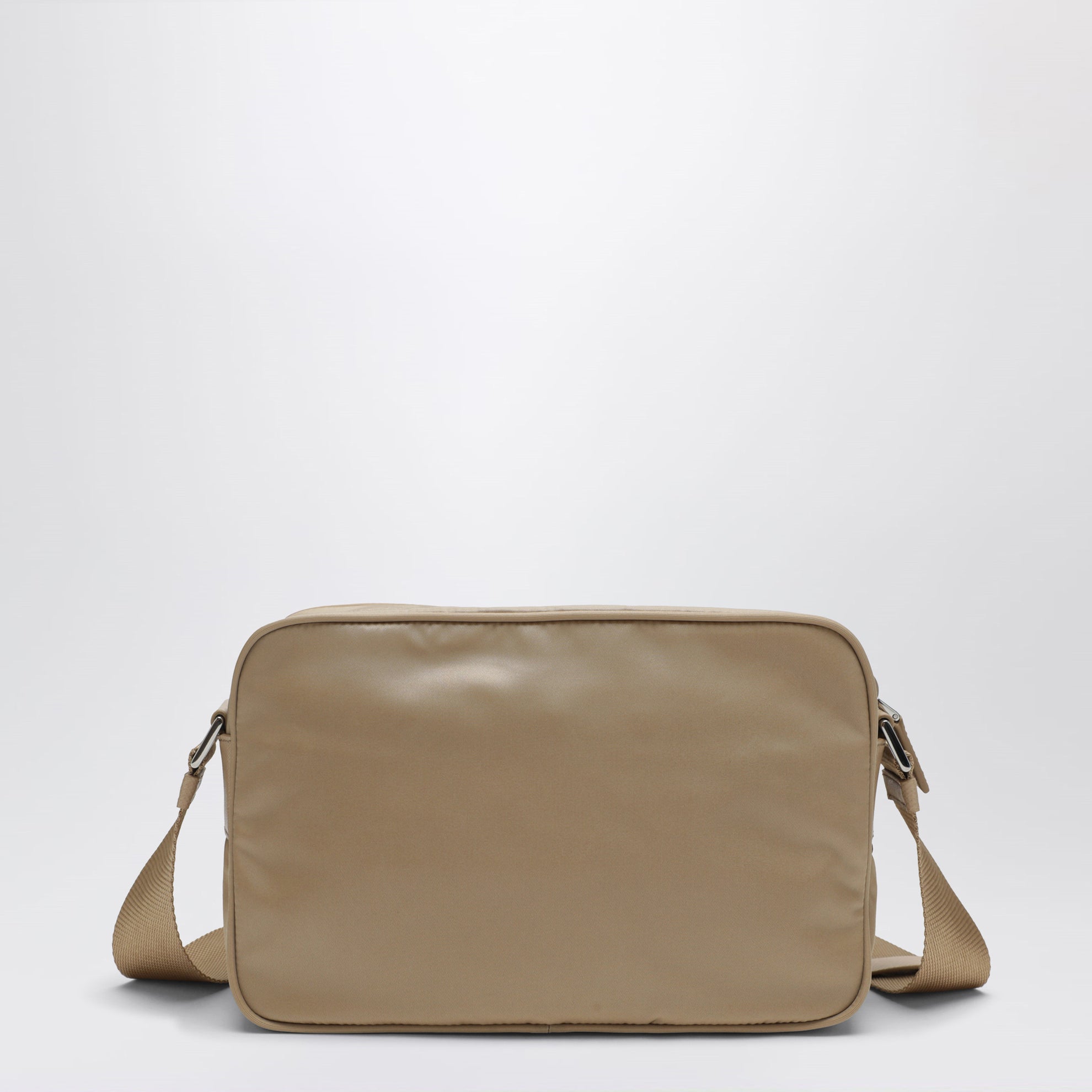 Borsa a tracolla in Re-Nylon Cammello