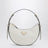 Borsa a spalla Prada Arqué small in pelle bianca