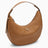 Sac porté épaule Prada Arqué couleur caramel large en cuir