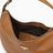 Sac porté épaule Prada Arqué couleur caramel large en cuir