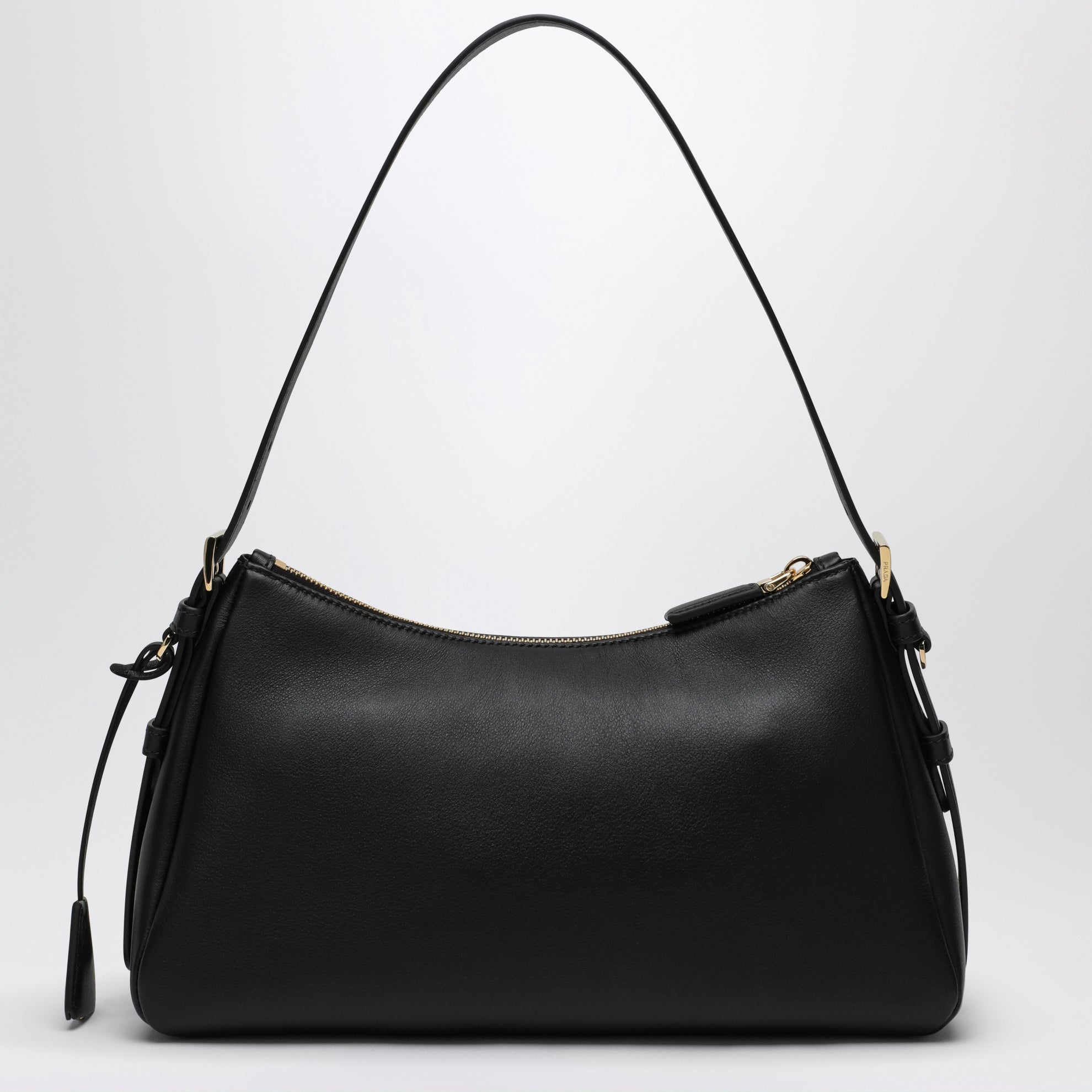 Borsa Prada Aimée media nera in pelle