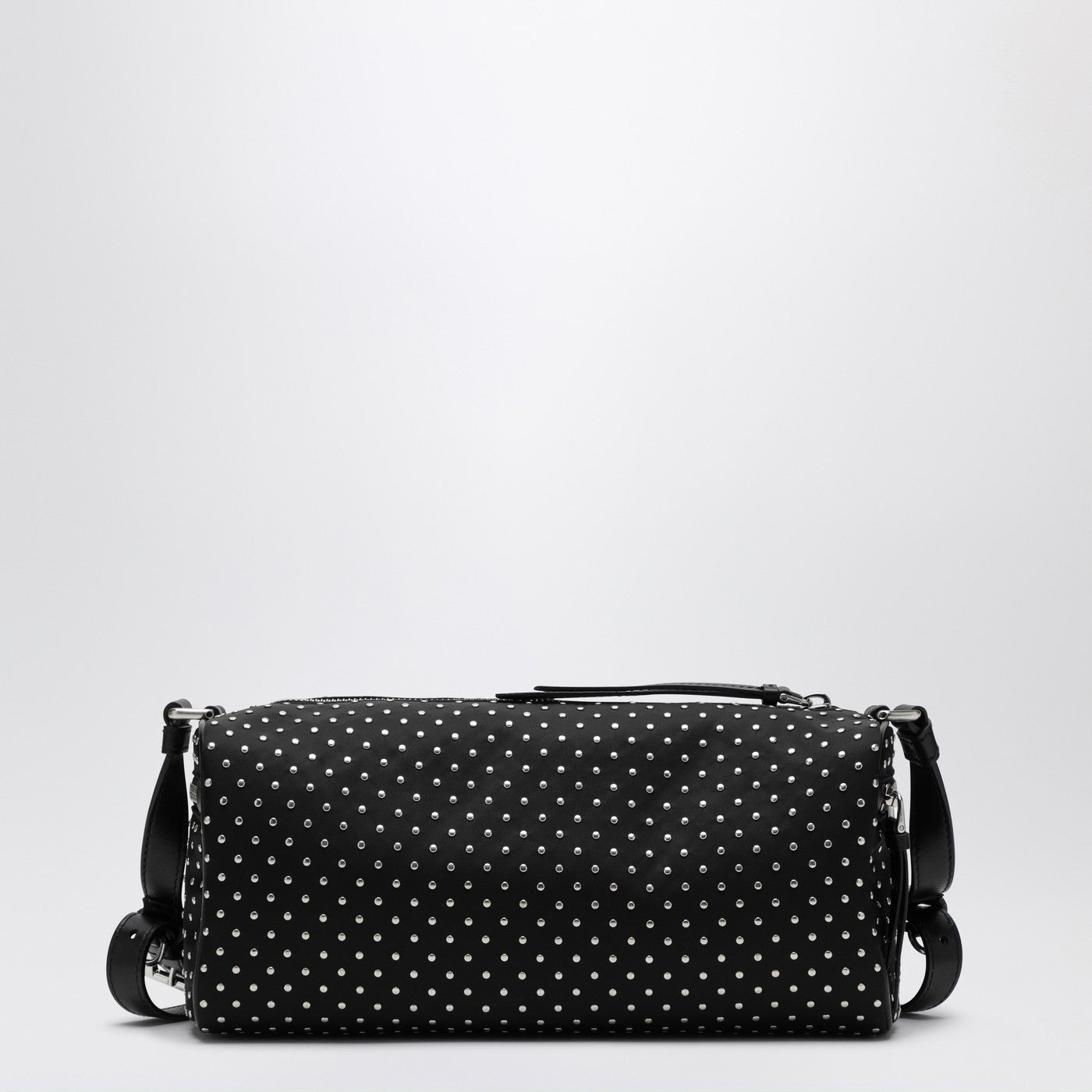 Sac à dos en Re-Nylon noir avec des clous