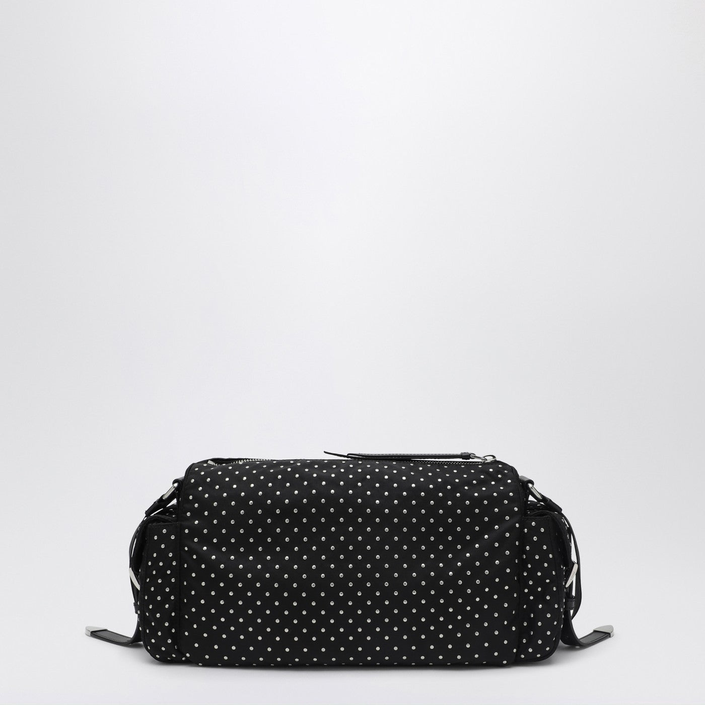 Sac en Re-Nylon noir avec des clous