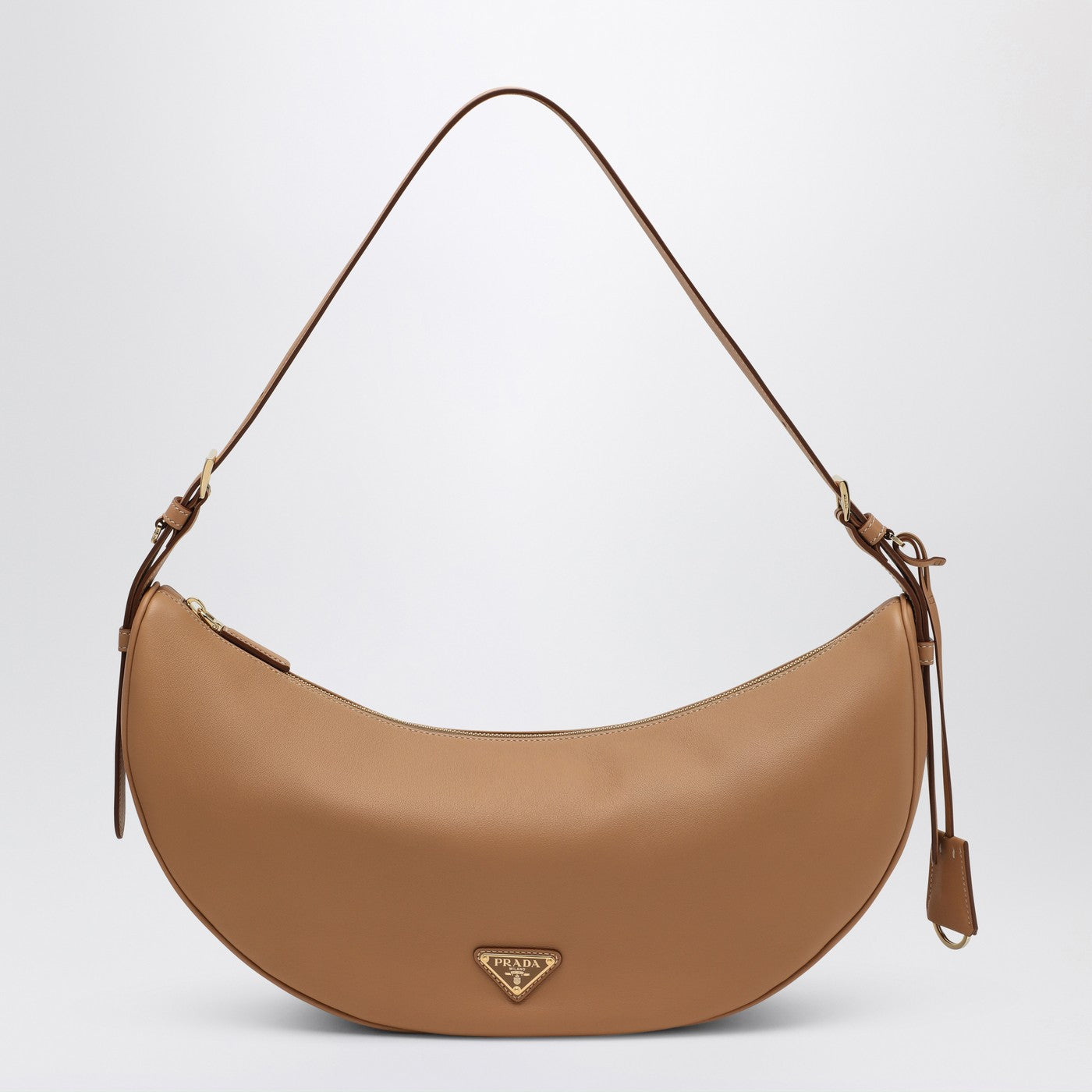 Sac bandoulière Prada Demi-Lune large Naturel