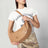 Sac bandoulière Prada Demi-Lune large Naturel