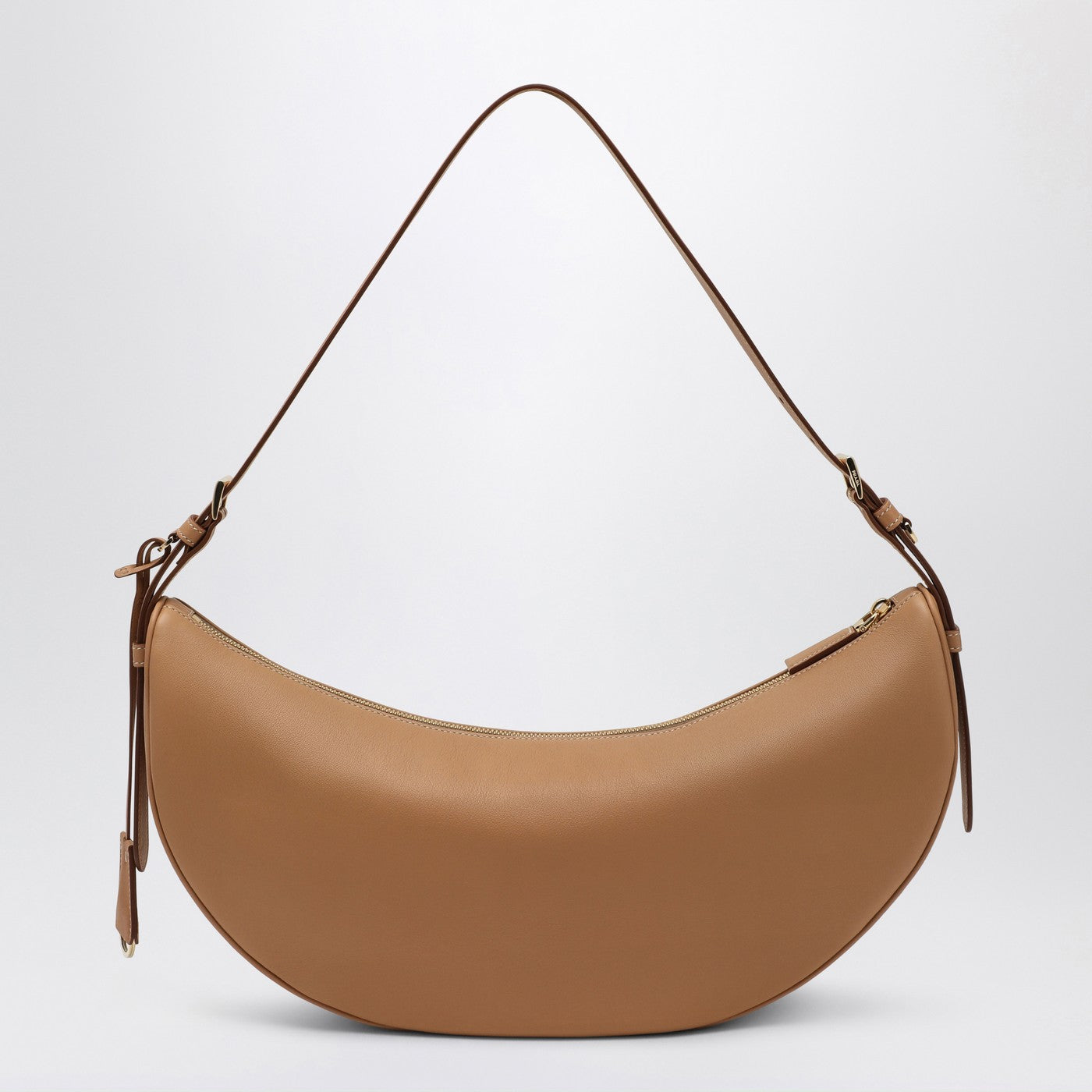 Sac bandoulière Prada Demi-Lune large Naturel