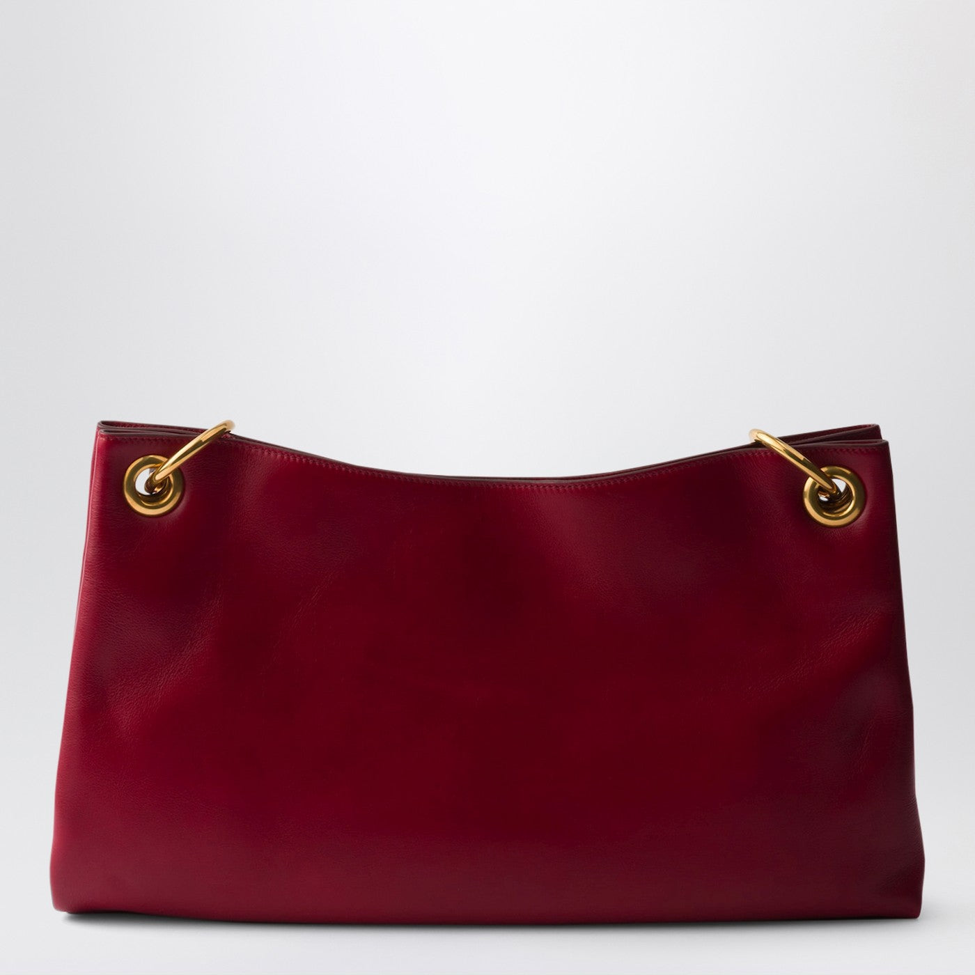 Prada Etude large shoulder bag in ruby leather