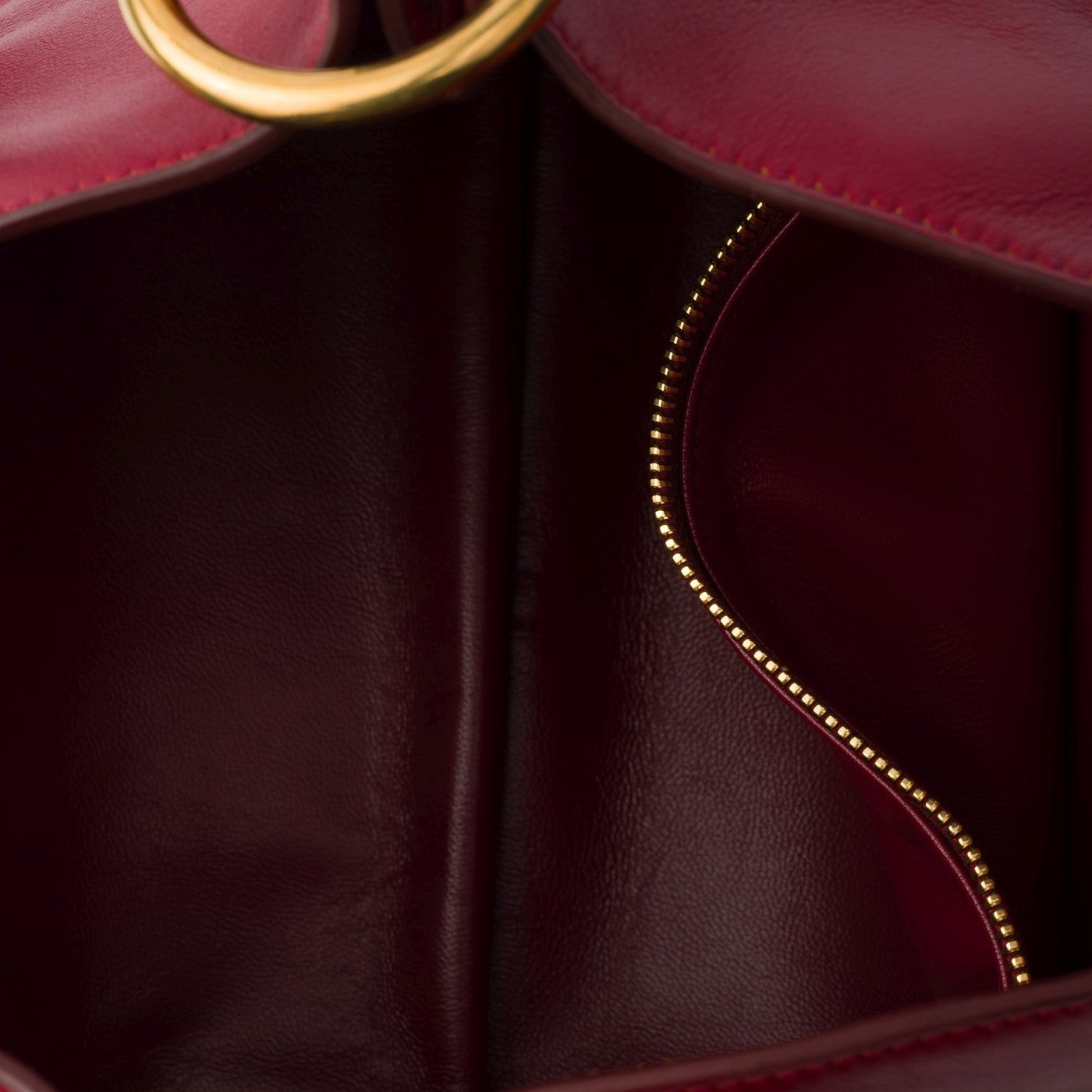 Prada Etude large shoulder bag in ruby leather