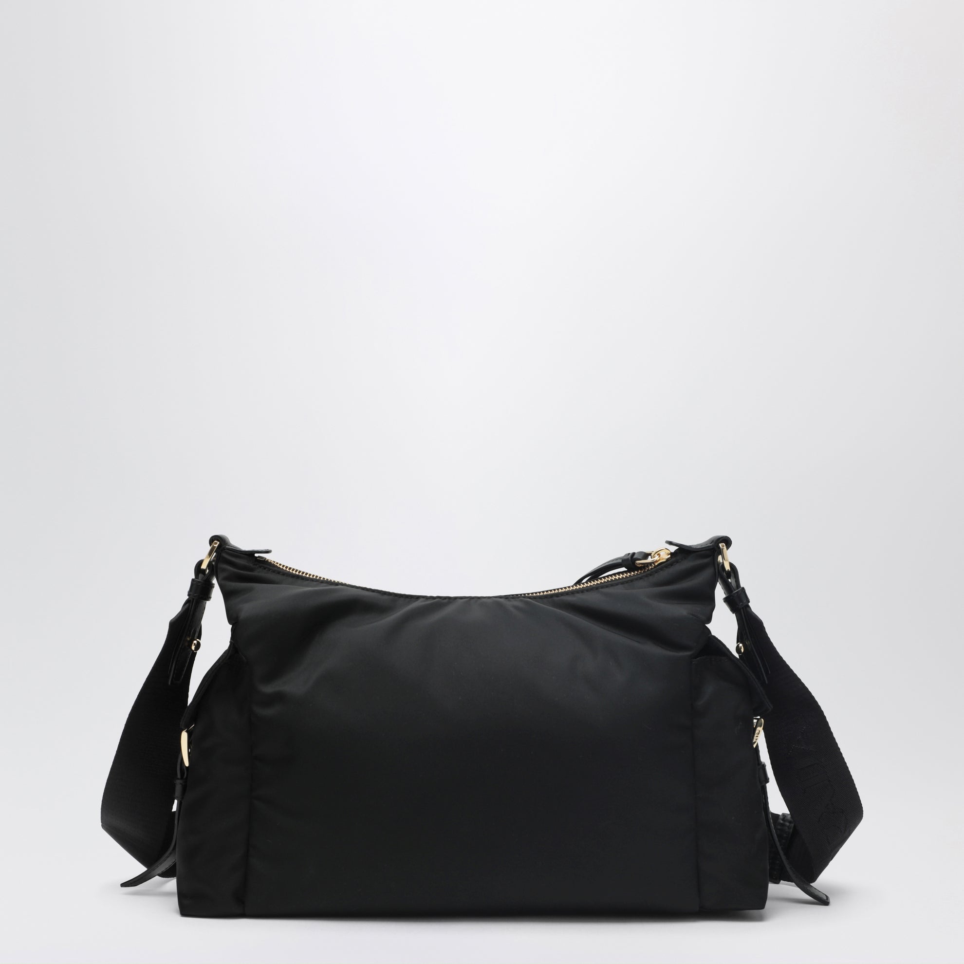 Prada Explore large bag in black Re-Nylon and leather