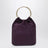 Mini Beuteltasche aus pflaumenfarbenem Wildleder