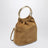 Mini bucket bag in cinnamon suede