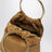 Mini bucket bag in cinnamon suede