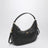 Black leather shoulder bag
