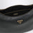 Black leather shoulder bag