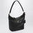 Small black leather hobo bag